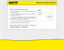 Tablet Screenshot of compass.spiritair.com